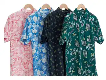 Rivers short sleeve printed linen cotton shirt