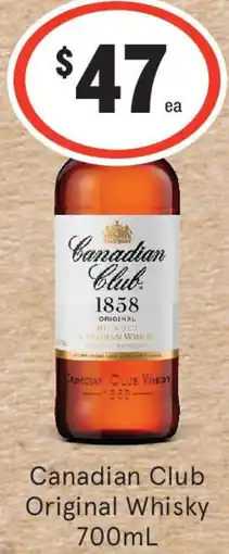 IGA Liquor Canadian Club Original Whisky offer