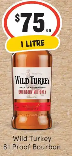 IGA Liquor Wild Turkey 81 Proof Bourbon offer