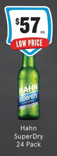 IGA Liquor HAHN SuperDry 24 Pack offer