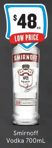 IGA Liquor Smirnoff Vodka offer
