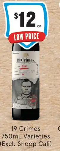 IGA Liquor 19 Crimes Varieties (Excl. Snoop Cali) offer