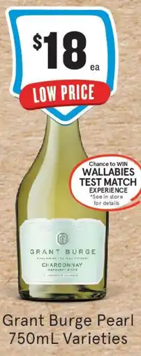 IGA Liquor Grant Burge Pearl Varieties offer