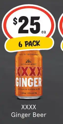 IGA Liquor XXXX Ginger Beer offer