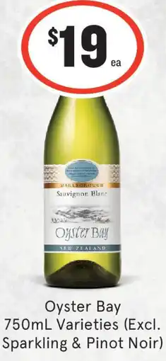IGA Liquor Oyster Bay Varieties (Excl. Sparkling & Pinot Noir) offer