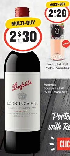 IGA Liquor Penfolds Koonunga Hill Varieties offer