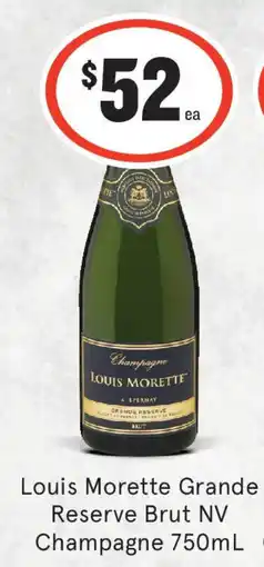 IGA Liquor Louis Morette Grande Reserve Brut NV Champagne offer