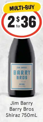 IGA Liquor Jim Barry Barry Bros Shiraz offer