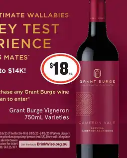 IGA Liquor Grant Burge Vigneron Varieties offer