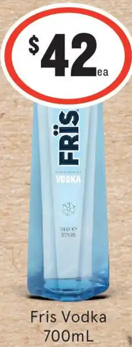 IGA Liquor Fris Vodka offer