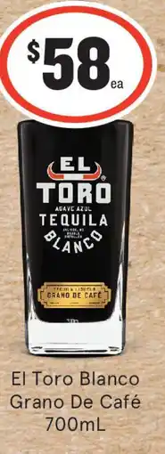 IGA Liquor El Toro Blanco Grano De Café offer