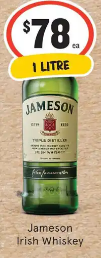 IGA Liquor Jameson Irish Whiskey offer