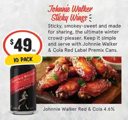 IGA Liquor Johnnie Walker Red & Cola 4.6% offer