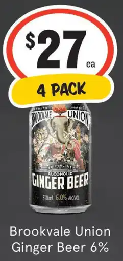 IGA Liquor Brookvale Union Ginger Beer 6% offer