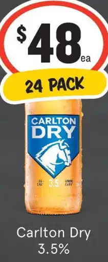 IGA Liquor Carlton Dry 3.5% offer