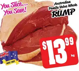 Farmer Jack's Australian Family Value Whole RUMP offer