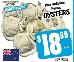 Farmer Jack's Mona New Zealand Premium OYSTERS offer