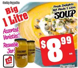 Farmer Jack's Fresh Delights WA Made SOUP offer