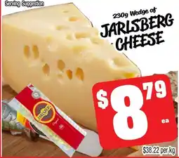 Farmer Jack's Wedge of JARLSBERG CHEESE offer