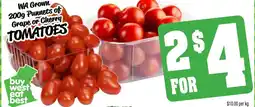 Farmer Jack's WA Grown Punnets of Grape or Cherry TOMATOES offer