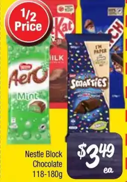 Farmer Jack's Nestle Block Chocolate offer