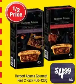 Farmer Jack's Herbert Adams Gourmet Pies 2 Pack offer