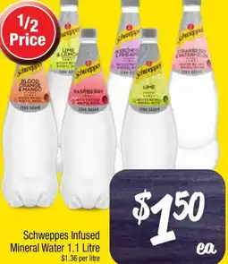 Farmer Jack's Schweppes Infused Mineral Water offer