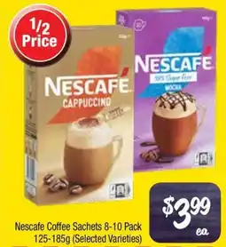 Farmer Jack's Nescafe Coffee Sachets 8-10 Pack (Selected Varieties) offer