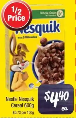 Farmer Jack's Nestle Nesquik Cereal offer