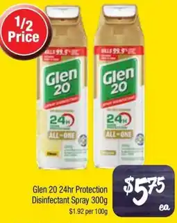 Farmer Jack's Glen 20 24hr Protection Disinfectant Spray offer
