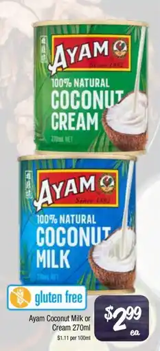 Farmer Jack's Ayam Coconut Milk or Cream offer