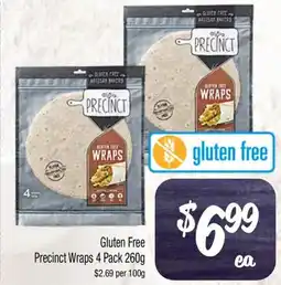 Farmer Jack's Gluten Free Precinct Wraps 4 Pack offer