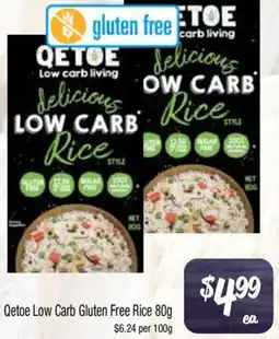 Farmer Jack's Qetoe Low Carb Gluten Free Rice offer
