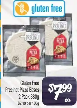 Farmer Jack's Gluten free precinct pizza bases offer