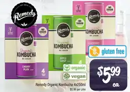 Farmer Jack's Remedy Organic Kombucha offer