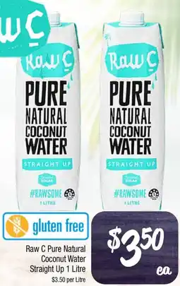Farmer Jack's Raw C Pure Natural Coconut Water Straight Up offer