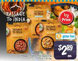 Farmer Jack's Passage To India Simmer Sauce offer