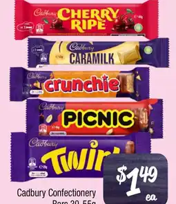 Farmer Jack's Cadbury Confectionery Bars offer