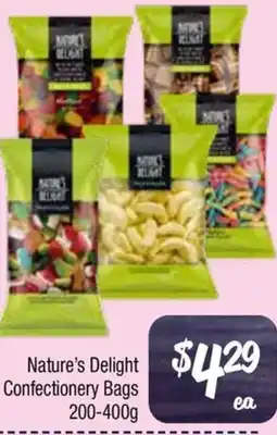 Farmer Jack's Nature's Delight Confectionery Bags offer