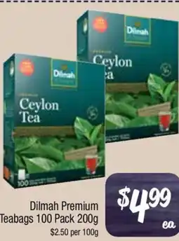 Farmer Jack's Dilmah Premium Teabags 100 Pack offer