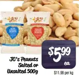 Farmer Jack's JC's Peanuts Salted or Unsalted offer