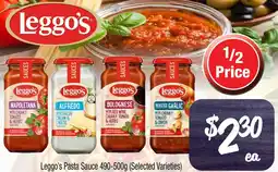 Farmer Jack's Leggo's Pasta Sauce (Selected Varieties) offer