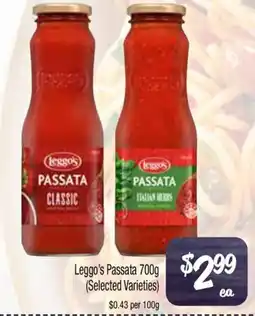 Farmer Jack's Leggo's Passata (Selected Varieties) offer