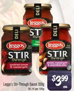 Farmer Jack's Leggo's Stir-Through Sauce offer