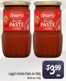 Farmer Jack's Leggo's Tomato Paste Jar offer