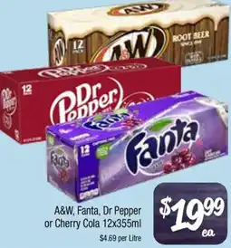 Farmer Jack's A&W, Fanta, Dr Pepper or Cherry Cola offer