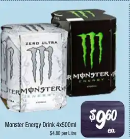 Farmer Jack's Monster Energy Drink offer