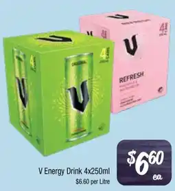 Farmer Jack's V Energy Drink offer