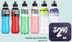 Farmer Jack's Powerade Sports Drink offer