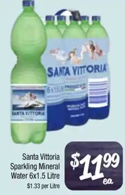 Farmer Jack's Santa Vittoria Sparkling Mineral Water offer